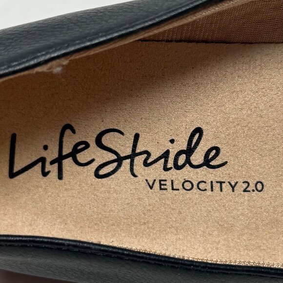 LifeStride Velocity‎ 2.0 Womens Zaharav Faux Leather Loafers Size 10M Black - Picture 8 of 11